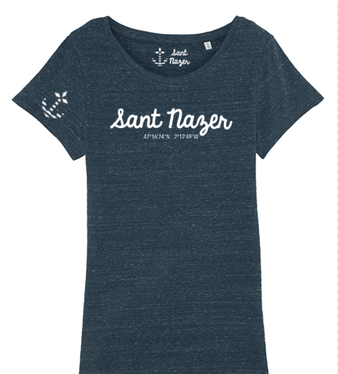 T-shirt "Sant Nazer" Bleu Marine - Terribles Nantais