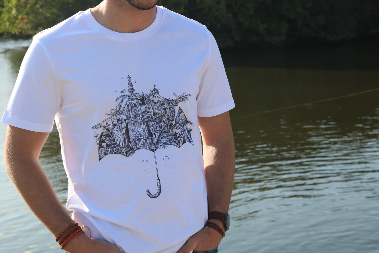 T-shirt Homme "Parapluie Nantais" - Terribles Nantais