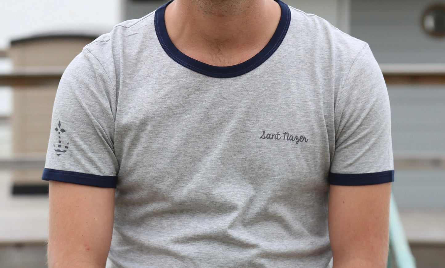 T-shirt Homme "Sant Nazer" Gris - Terribles Nantais