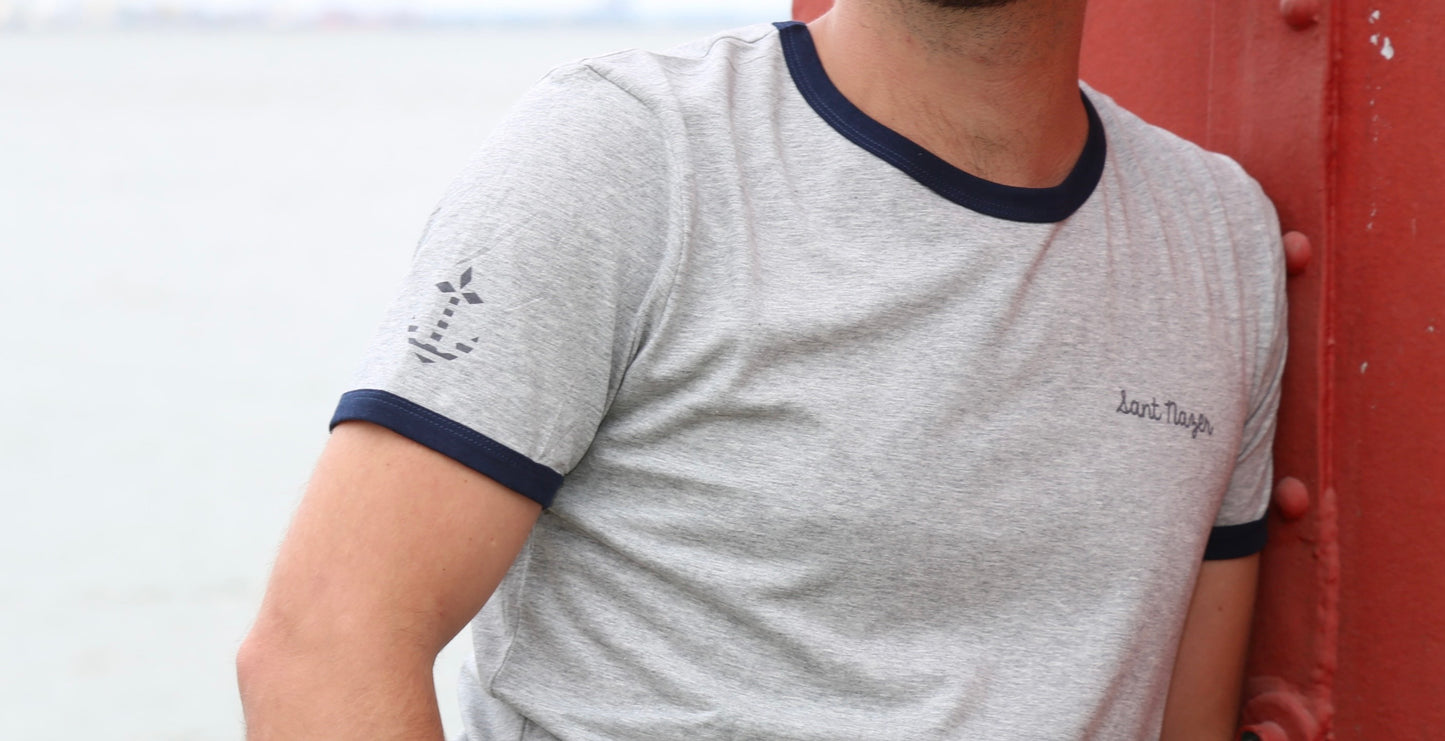 T-shirt Homme "Sant Nazer" Gris - Terribles Nantais