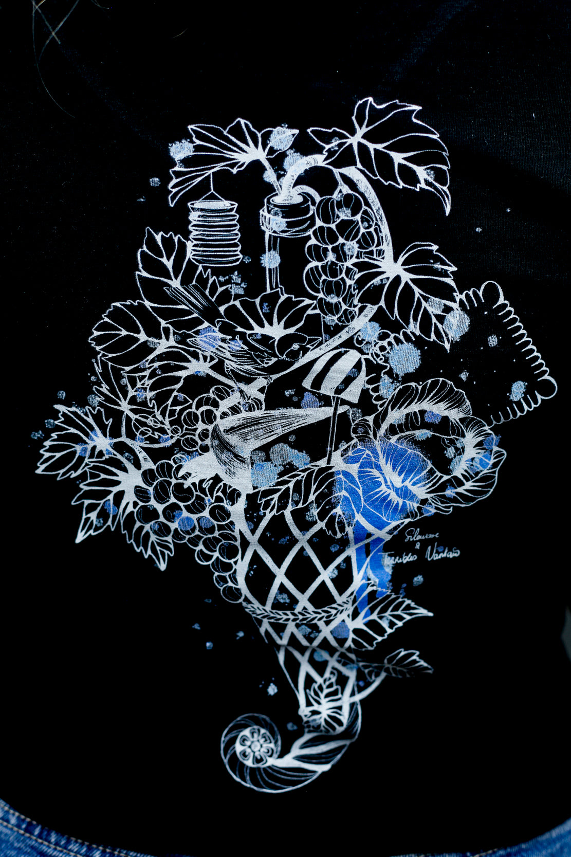 Visuel Dos blanc, bleu et bleu clair de la marque Terribles Nantais