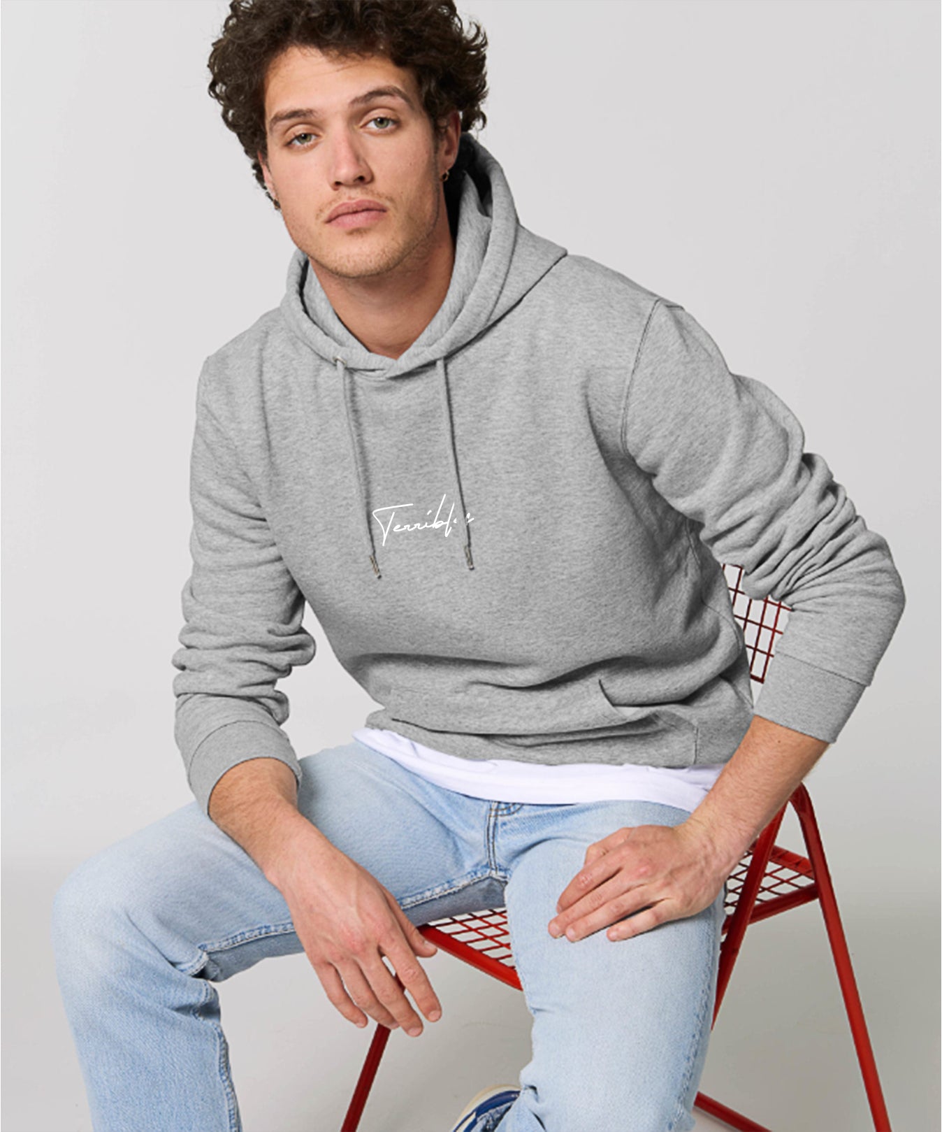 Pull Unisexe Gris avec logo 'Terribles' Blanc - Terribles Nantais