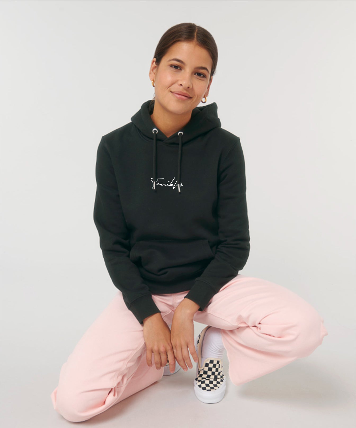 Pull Unisexe Noir avec logo 'Terribles' Blanc - Terribles Nantais