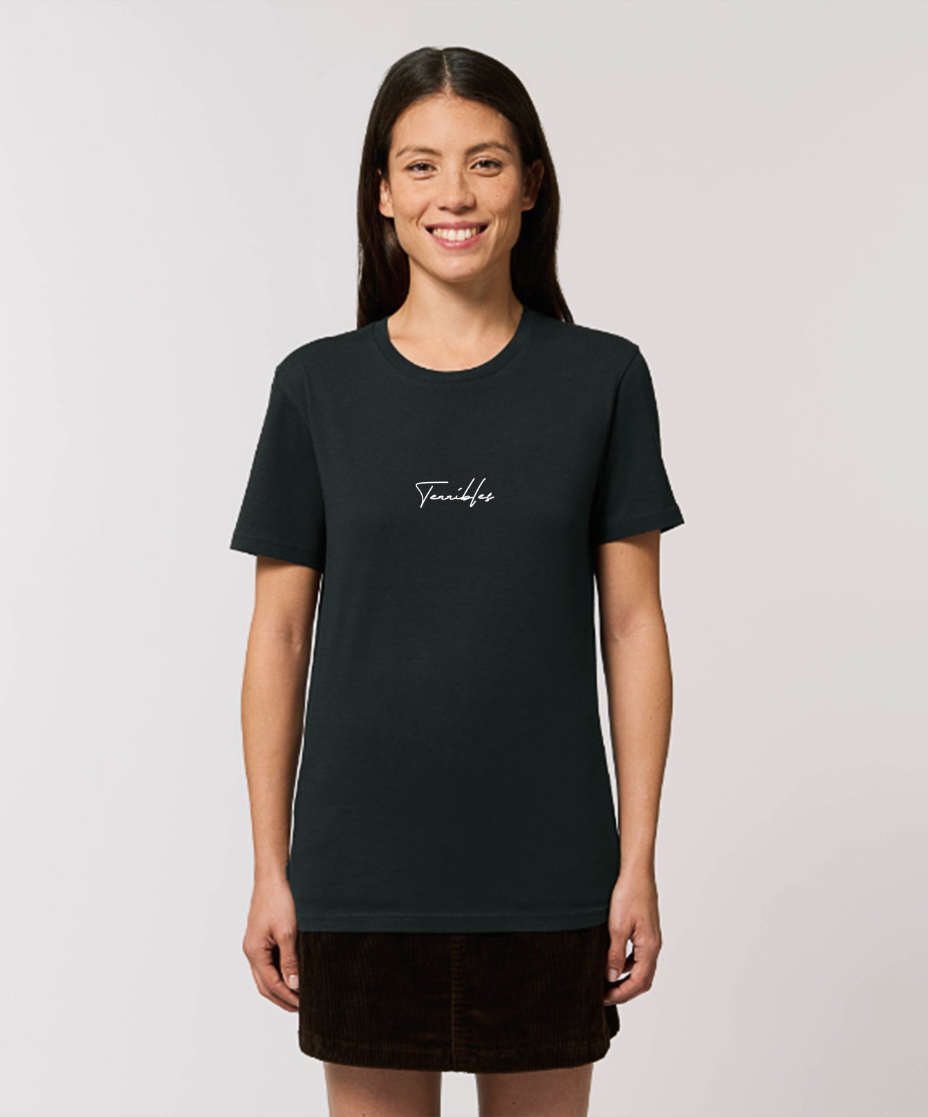 T-Shirt Unisexe Noir avec logo 'Terribles' Blanc - Terribles Nantais