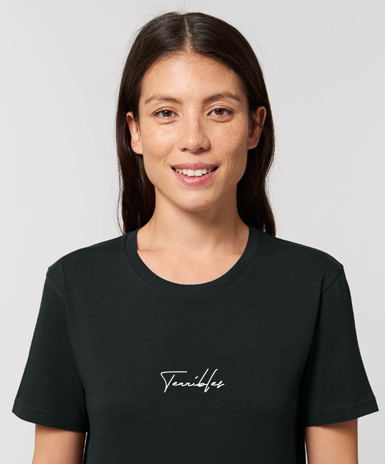 T-Shirt Unisexe Noir avec logo 'Terribles' Blanc - Terribles Nantais