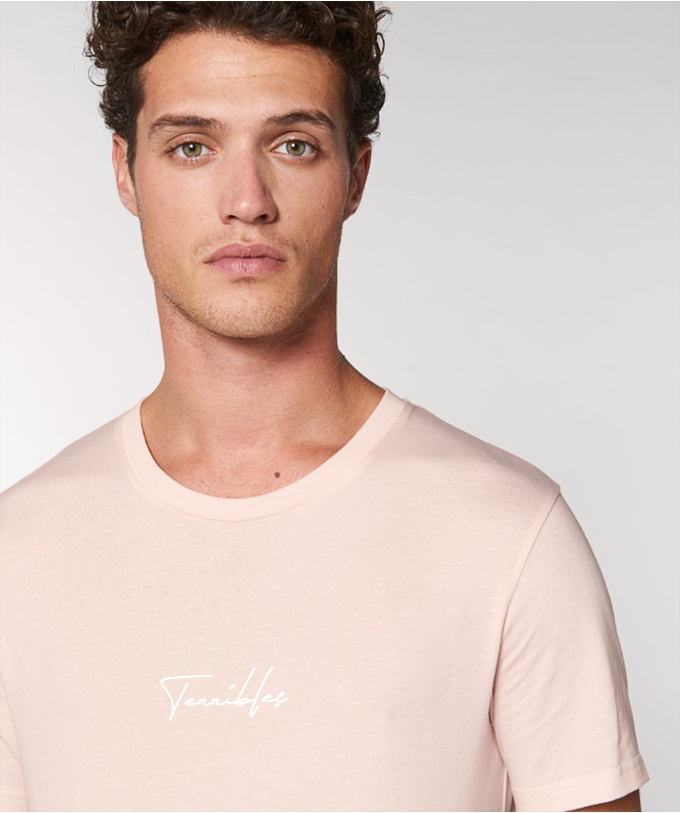 T-Shirt Unisexe Rose avec logo 'Terribles' Blanc - Terribles Nantais