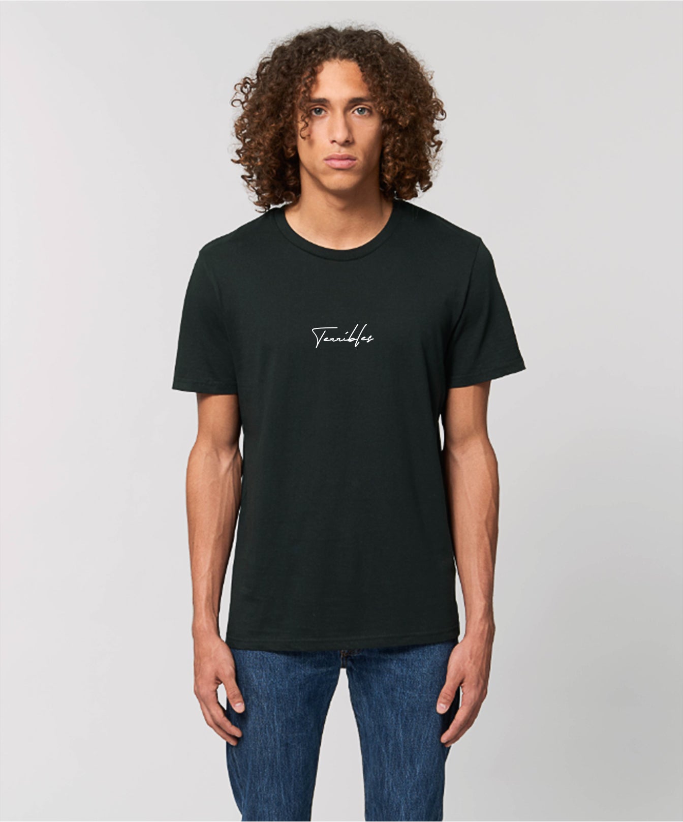 T-Shirt Unisexe Noir avec logo 'Terribles' Blanc - Terribles Nantais